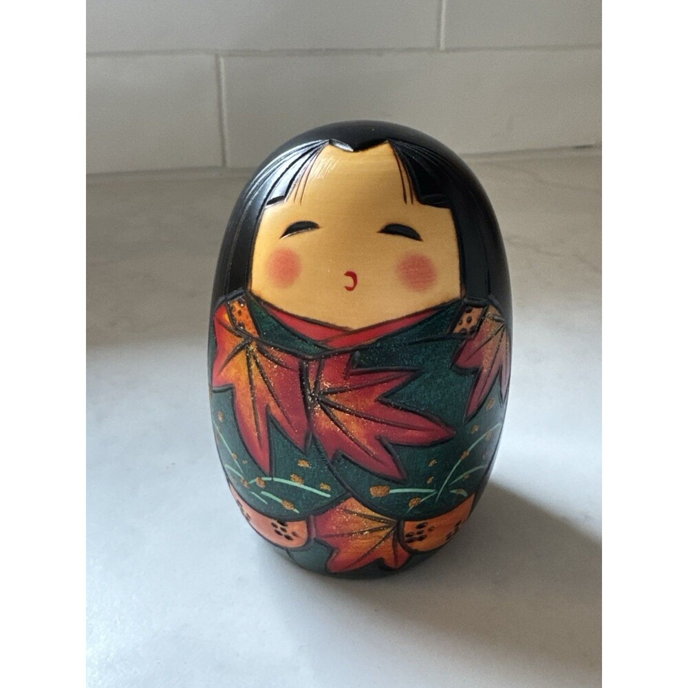 Vintage Japanese Sosaku Kokeshi Doll Yamazato Toshio Sekiguchi Signed Asakusa